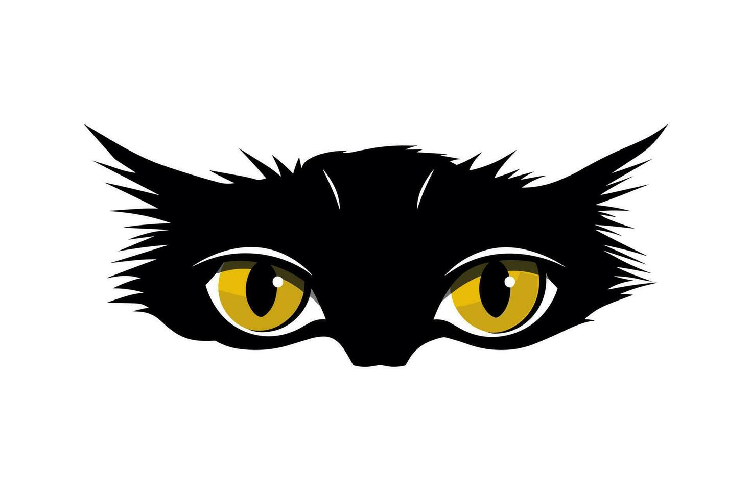 illustration of a cat face vector