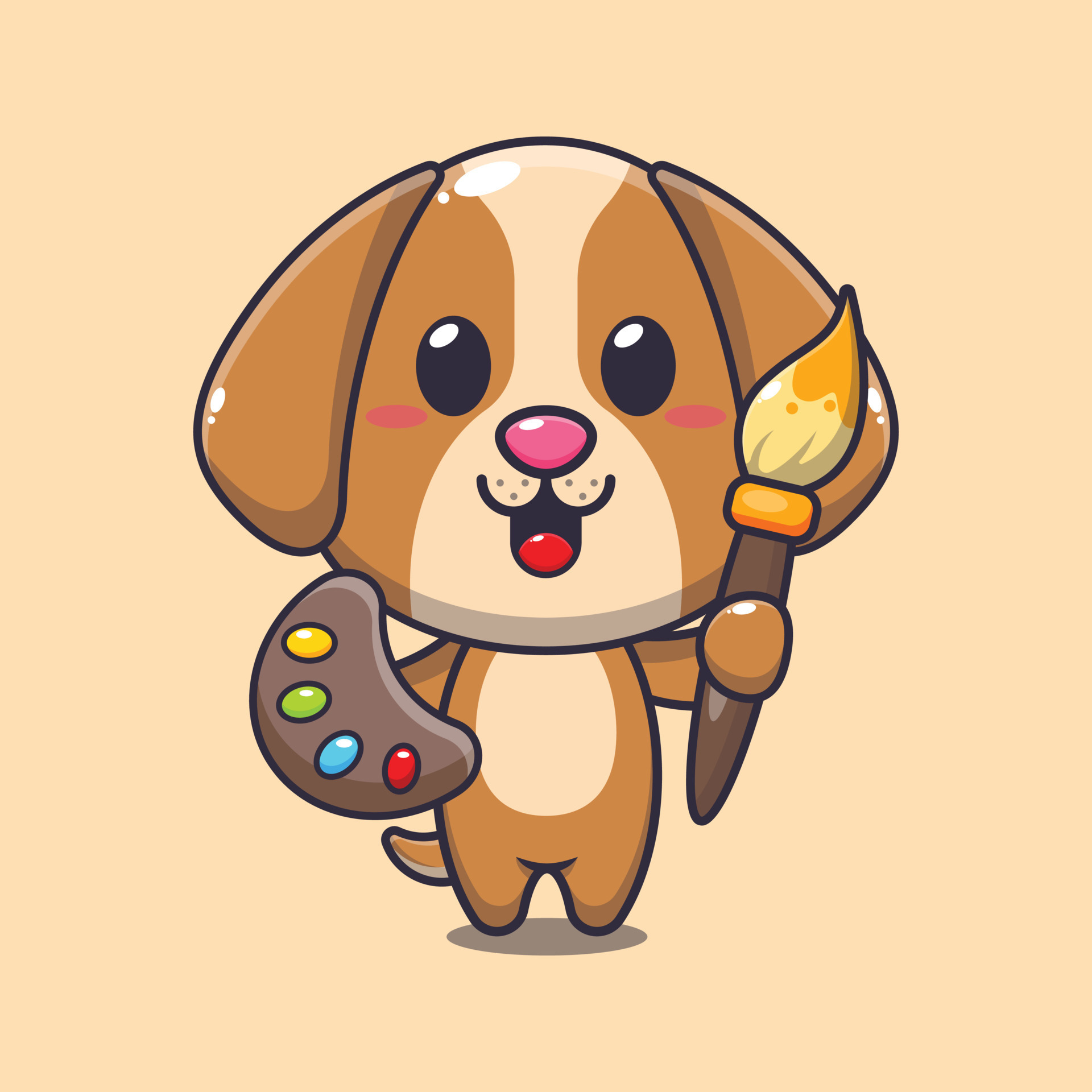 Dog Painter Cartoon Vector Illustration 24249767 Vector Art At Vecteezy dog-painter-cartoon-vector-illustration-24249767-vector-art-at-vecteezy
