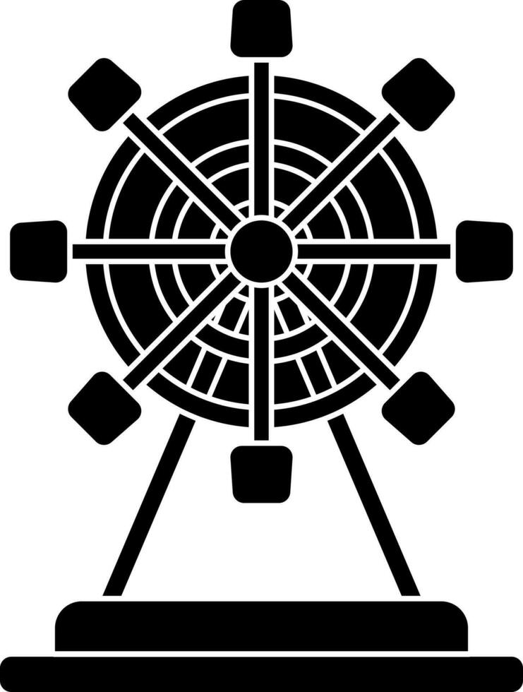 Ferris wheel icon or symbol . vector