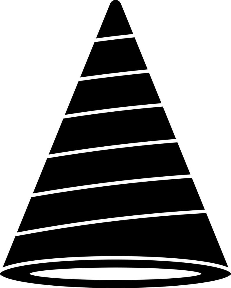 Party hat icon in flat style. vector