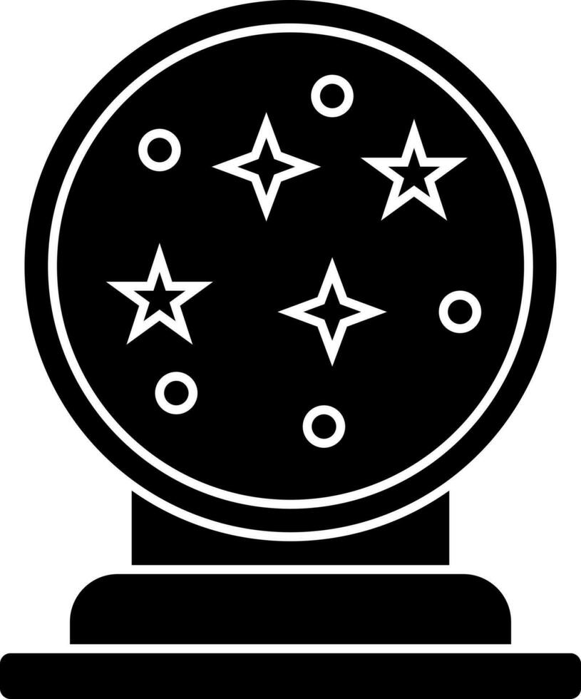 Crystal or magic ball icon . vector