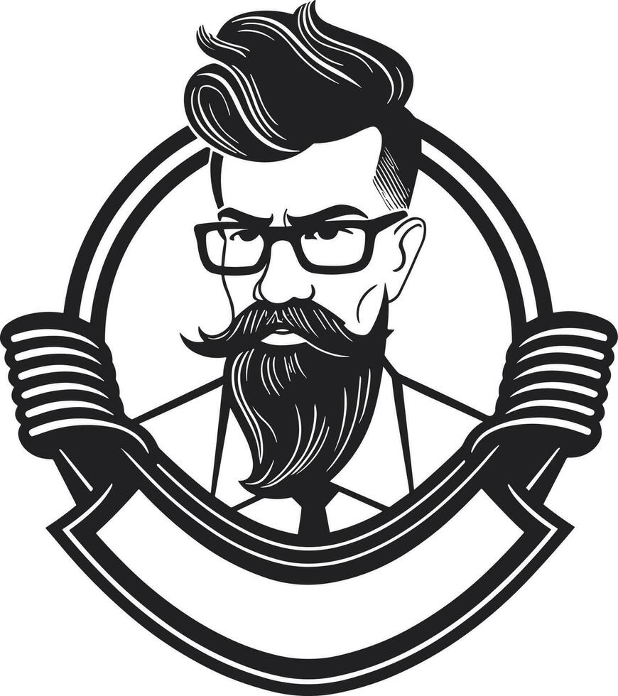 Vintage Barbershop Logo Vector Template