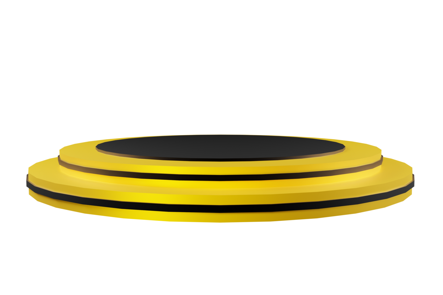 3d rendering podium golden stage png