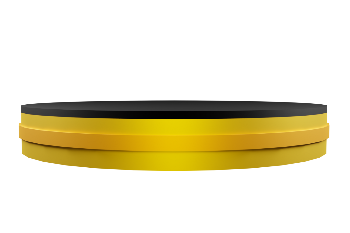 3d rendering podium golden stage png