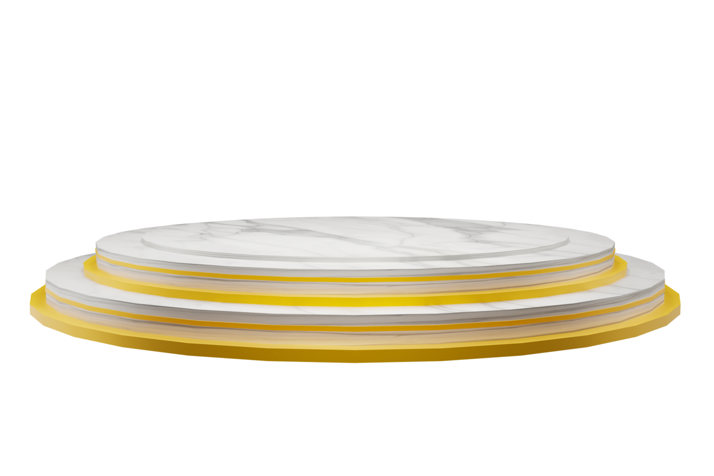 3d rendering podium golden stage png