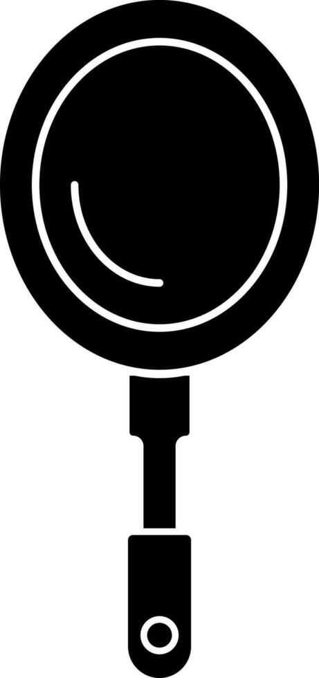 Isolated hand mirror. vector
