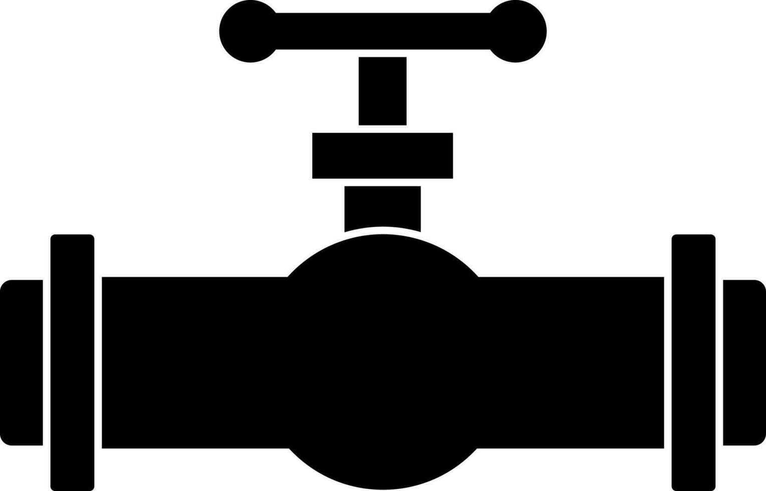 Illustration of stopcock icon. vector