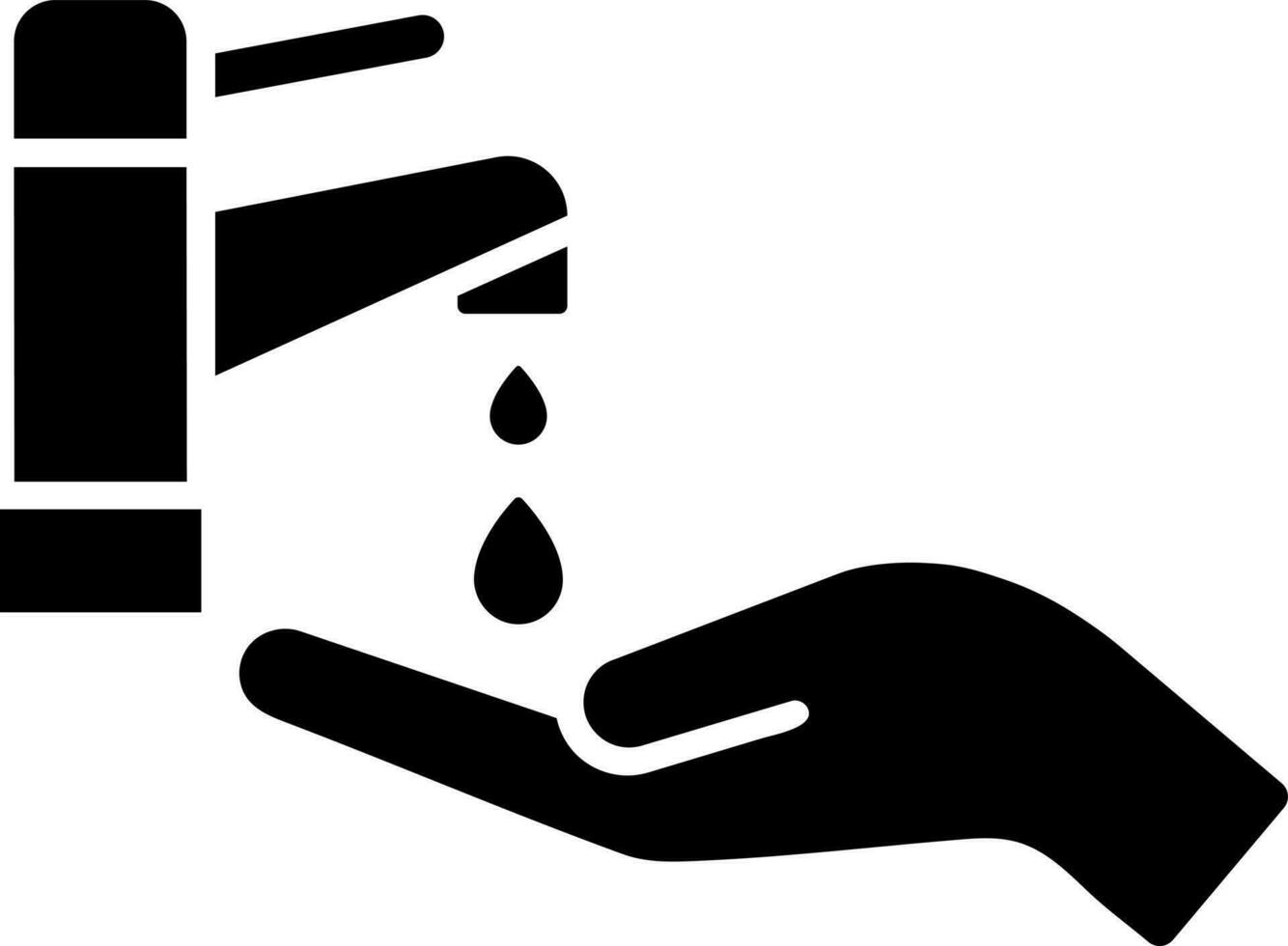 Washing hand icon. vector