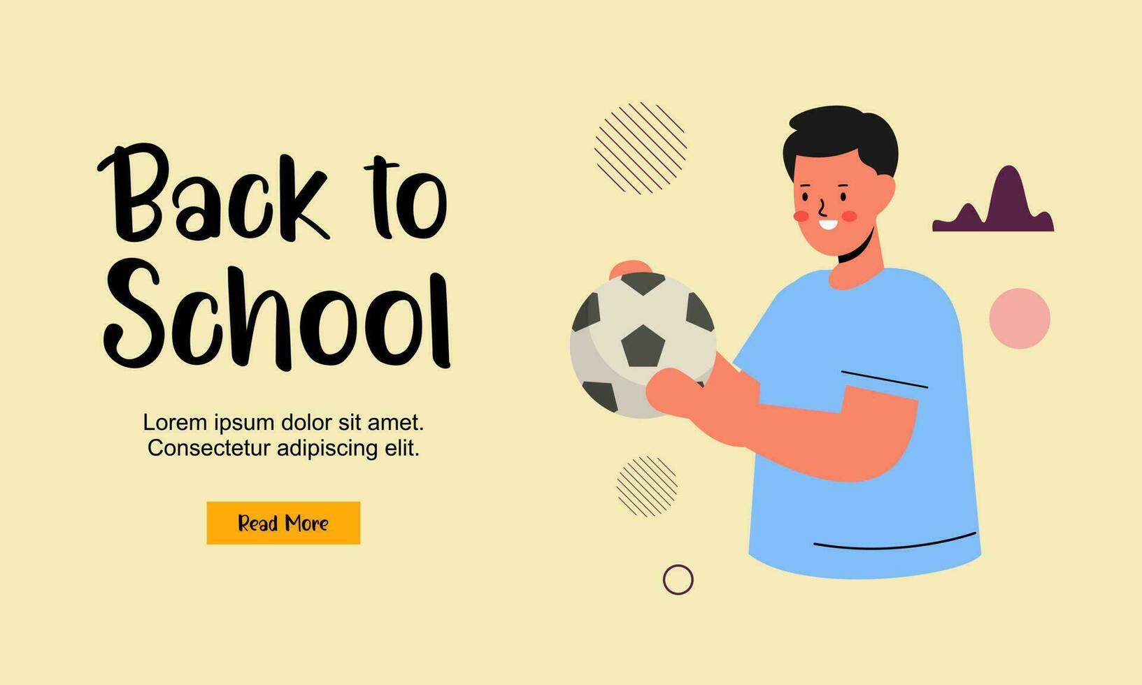 Detailed back to school banner illustration vector