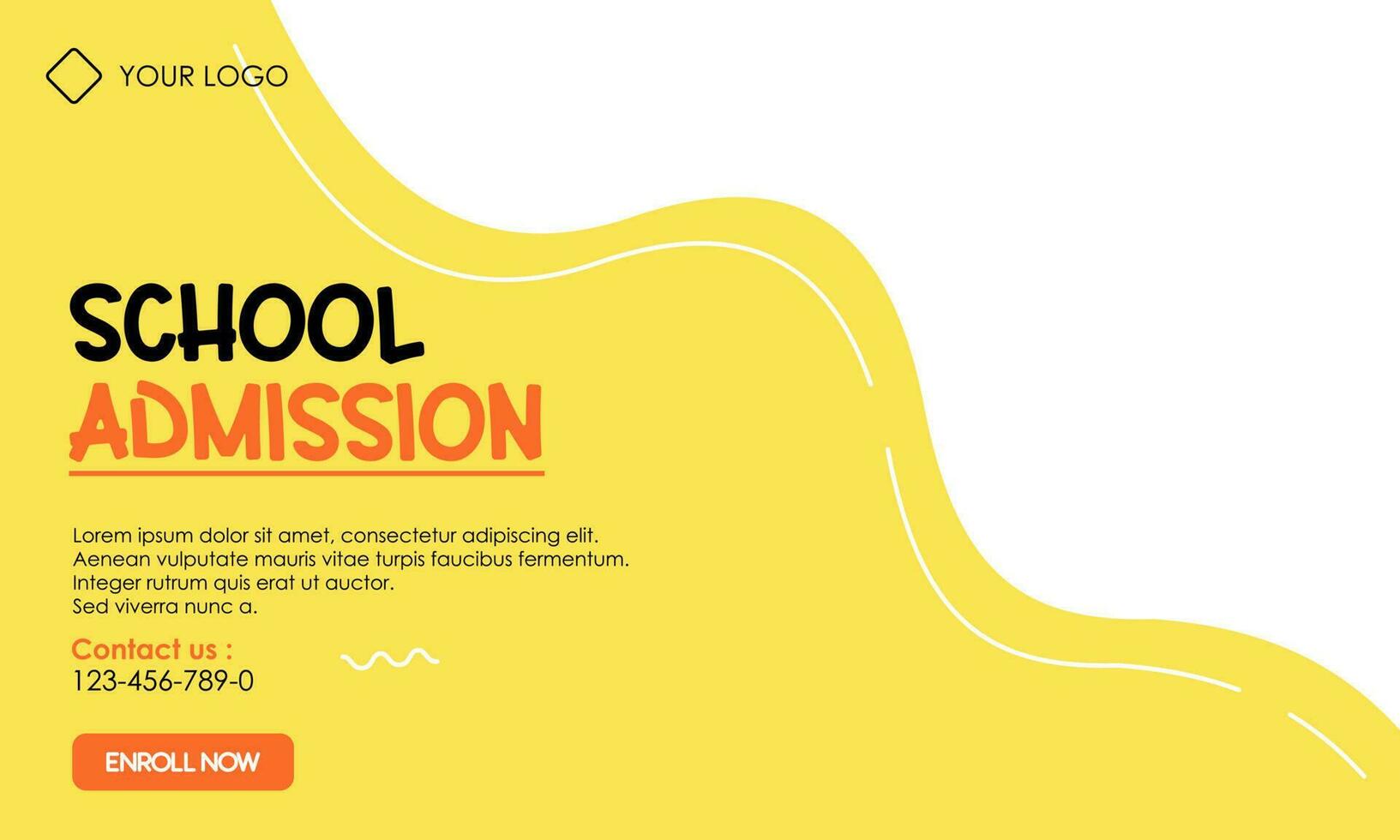 Back to school social media template vector