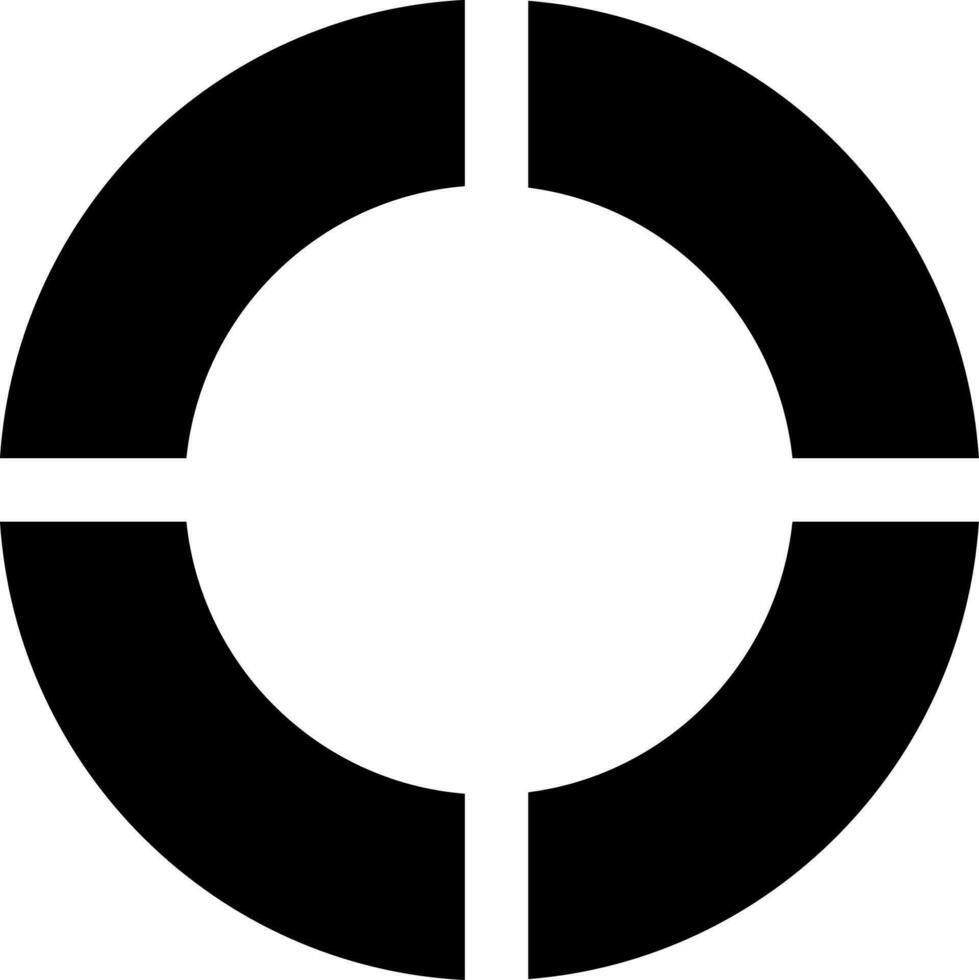 Flat illustration of swimming ring. vector