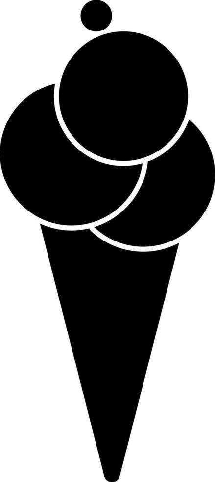 Ice Cream sign or symbol. vector