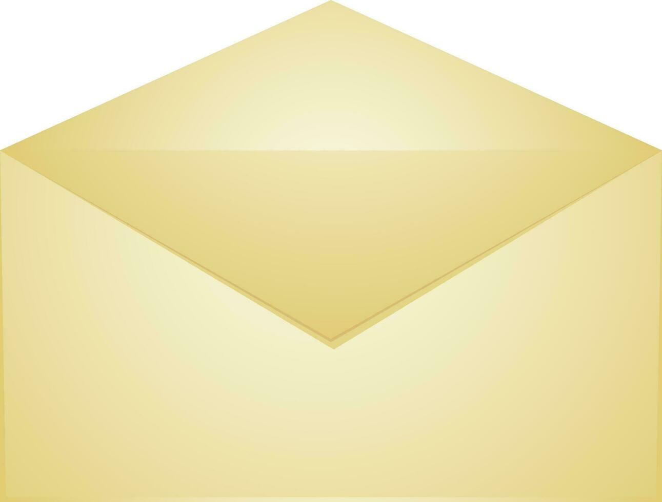 Flat style open envelope icon. vector