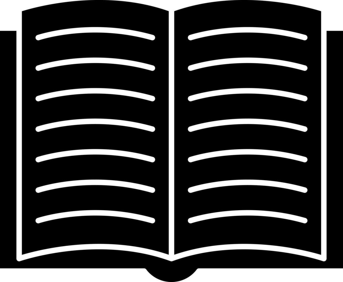 Open book icon or symbol. vector
