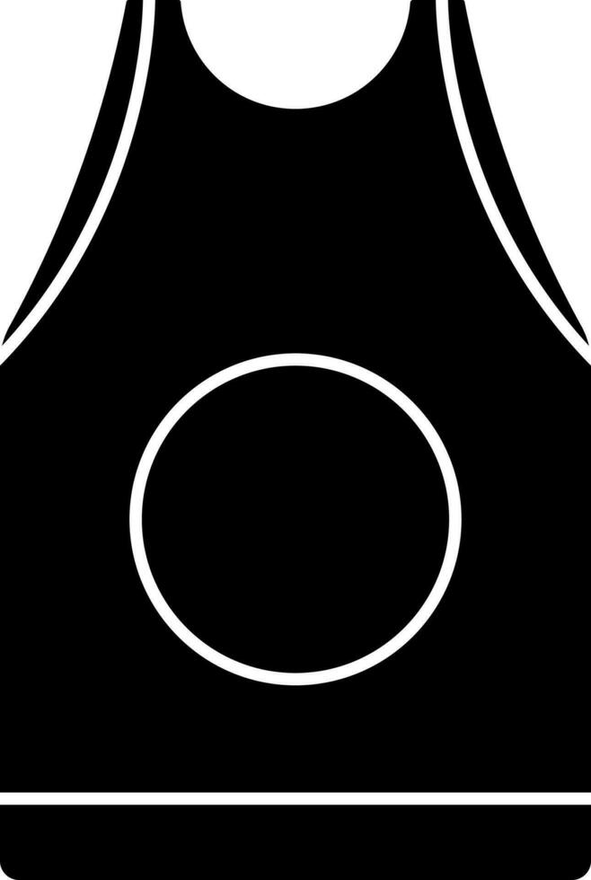 Jersey Icon In Black and White Color. vector