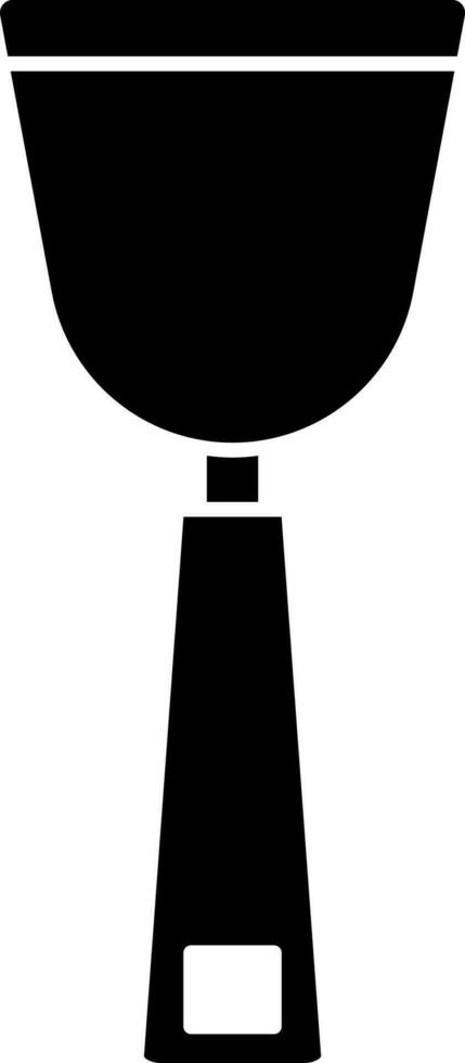 Paint Scraper Icon In Black and White Color. vector