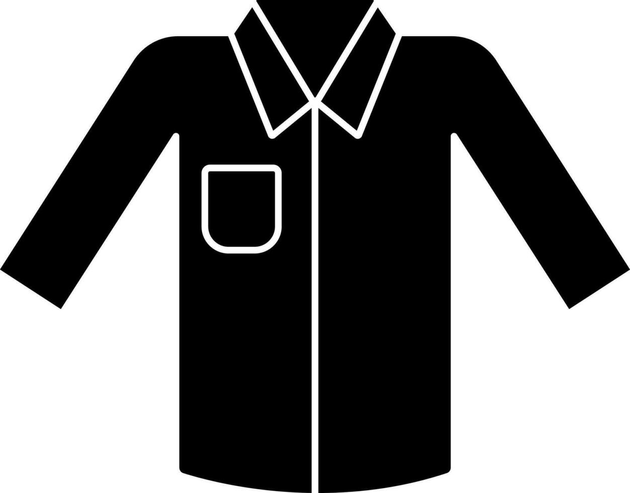 Shirt Vector Illustration In Black And White Color. 24251240 Vector Art