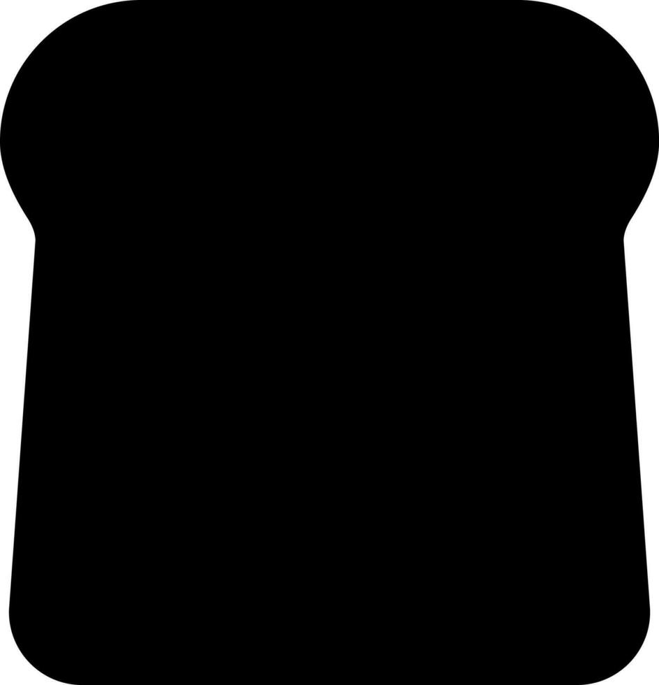 Bread Icon In Black Color. vector