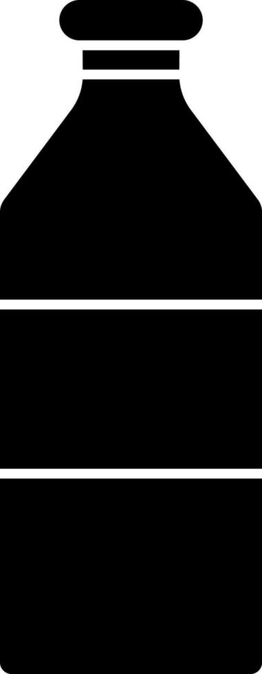 Bottle Icon In Black and White Color. vector