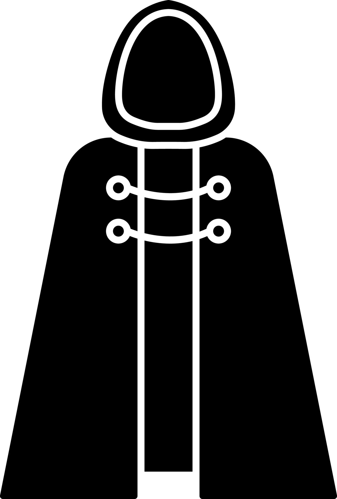 Isolated Glyph Cape Icon. 24251461 Vector Art at Vecteezy