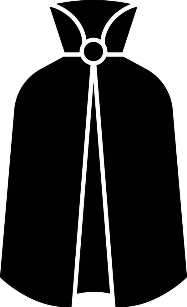 Isolated Long Cape Icon in Flat Style. vector