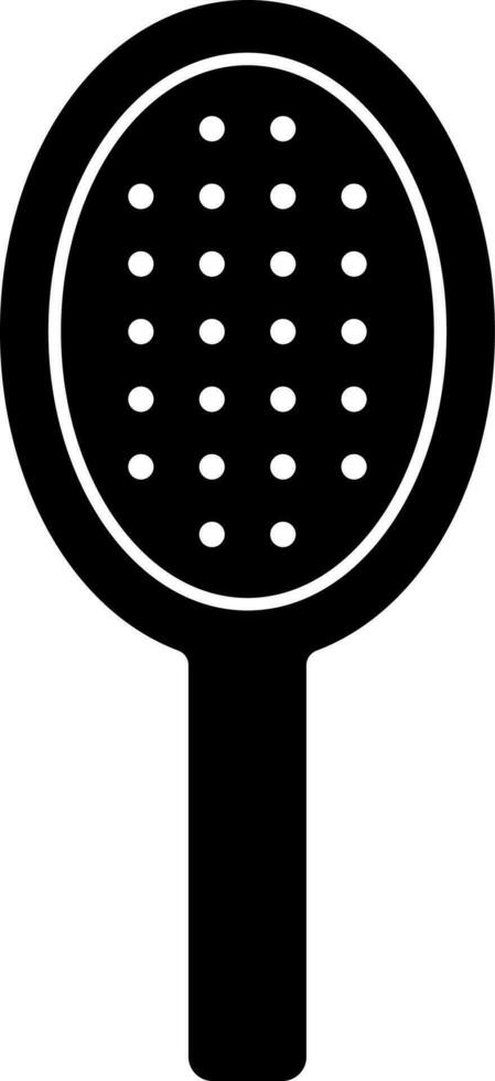 Glyph Paddle Brush Icon in Flat Style. vector