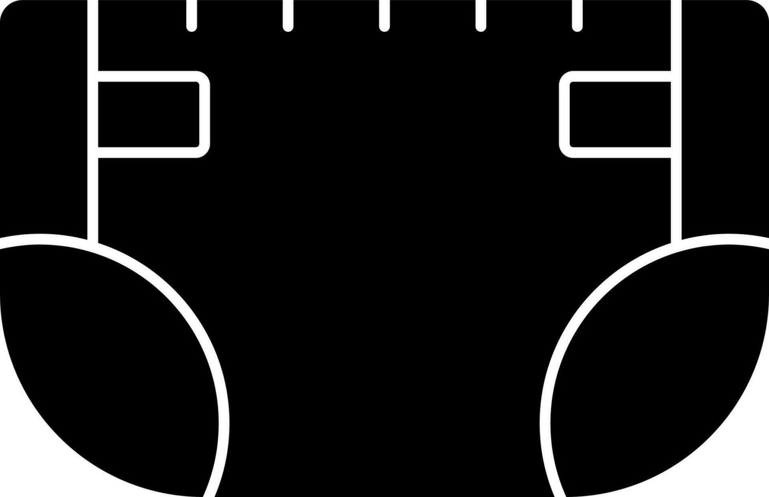 Diaper Icon In Black and White Color. vector