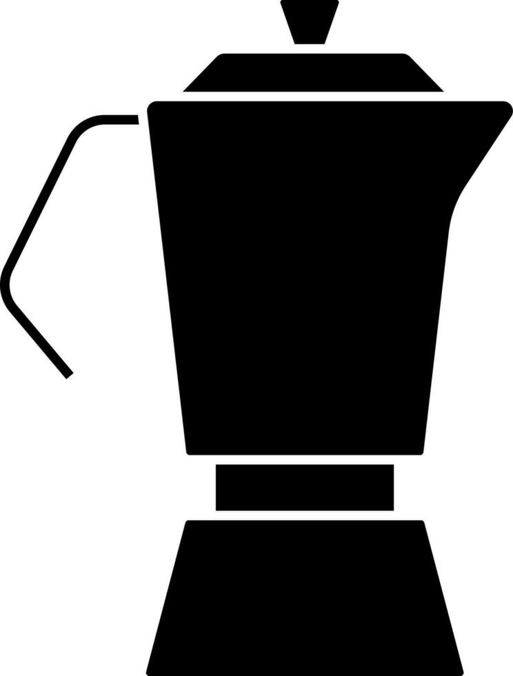 Isolated Mixer Grinder Icon In Glyph Style. vector