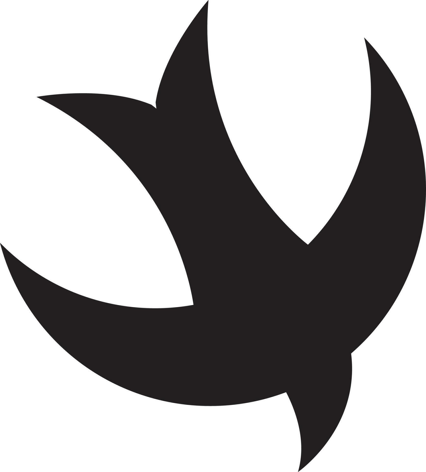 Isolated swift bird on white background. 24252008 Vector Art at Vecteezy