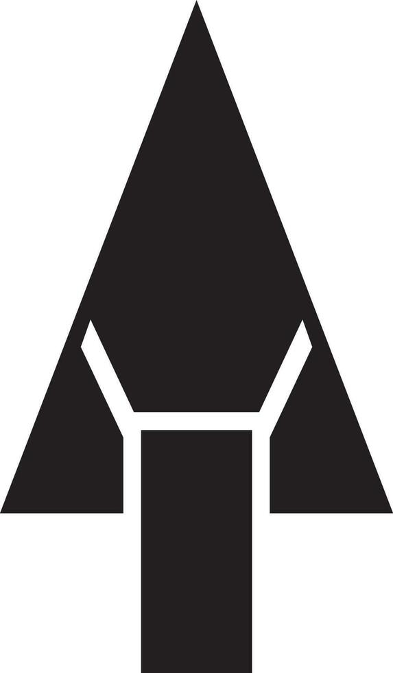 Black and White forrst in flat style. vector