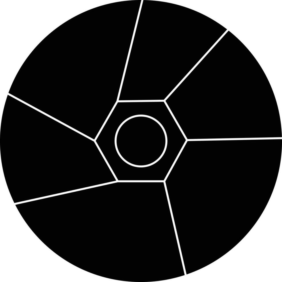 Black and White camera lens in flat style. 24252082 Vector Art at Vecteezy