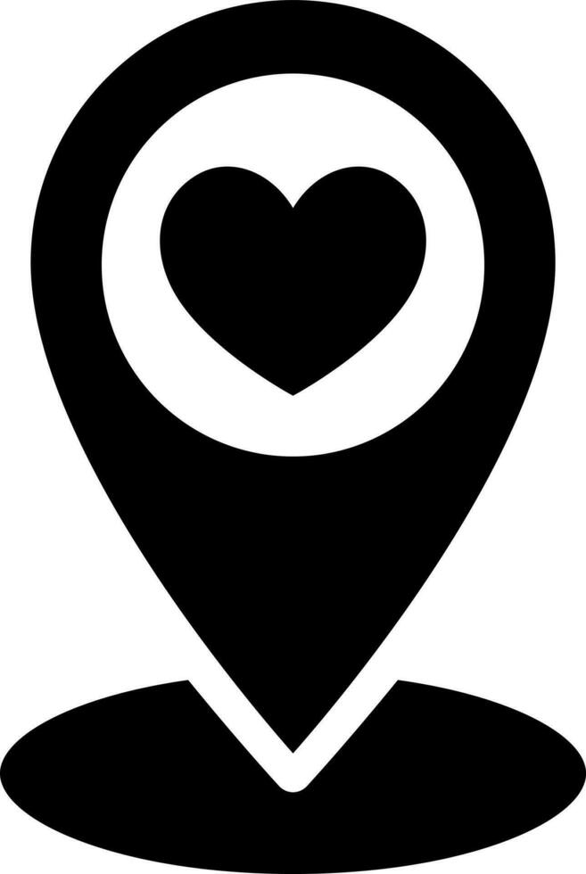Charity location pointer icon or symbol. vector