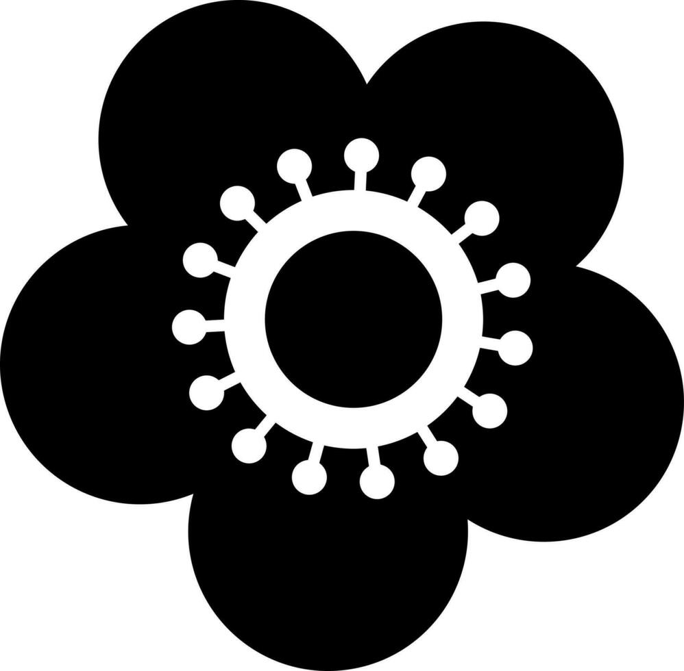 Vector illustration of flower icon.