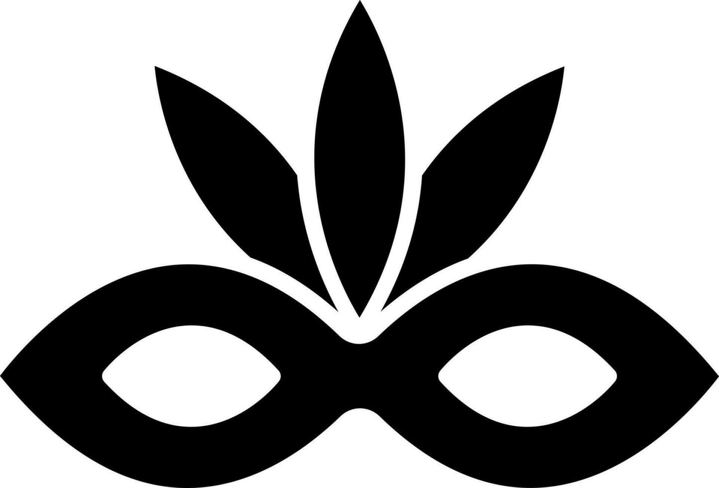 Masquerade icon in flat style. vector