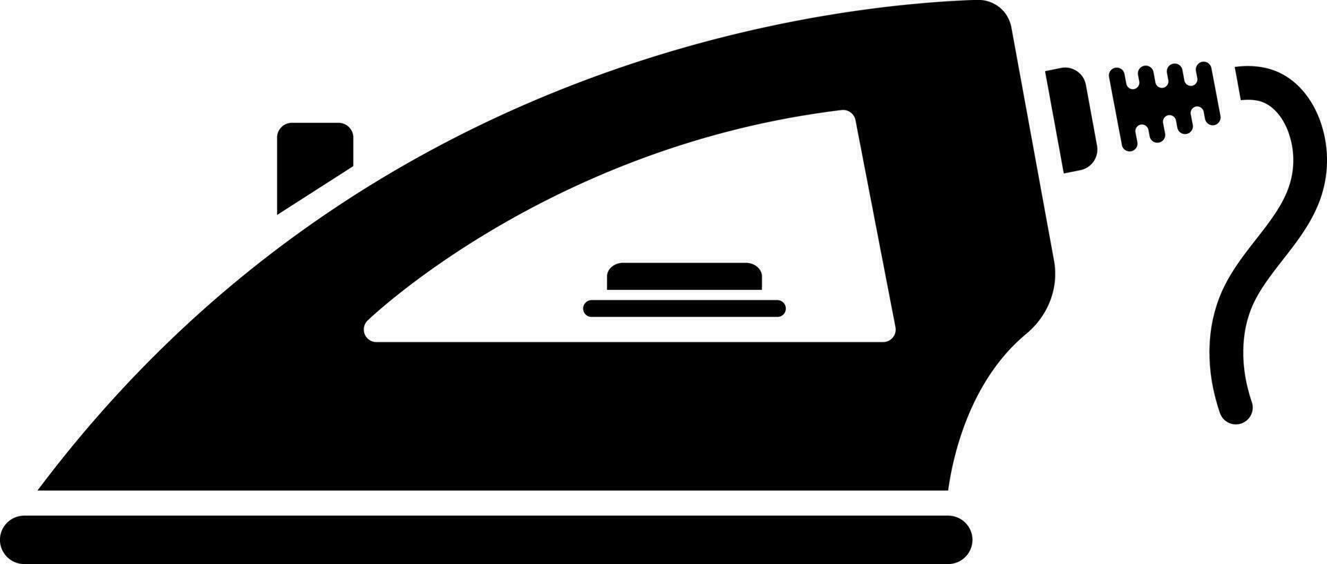 Glyph illustration of iron icon. vector