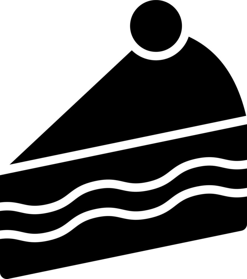 Decorated pastry in Black and White color. vector