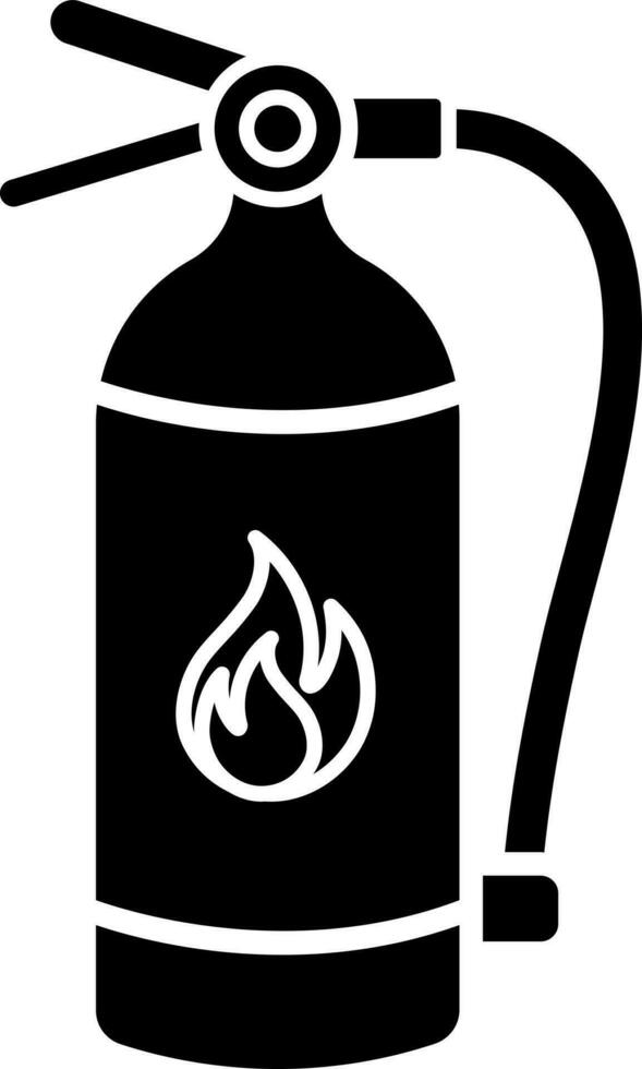 Illustration of fire extinguisher icon. vector