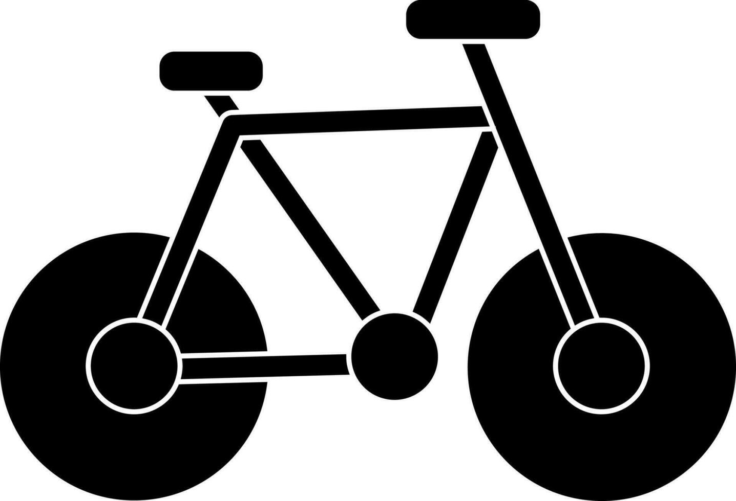 aislado icono de bicicleta para transporte concepto. vector