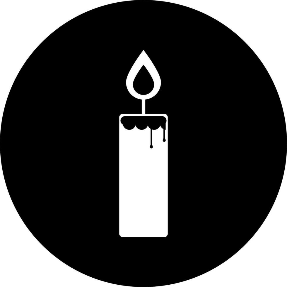 Vector illustration of candle icon.