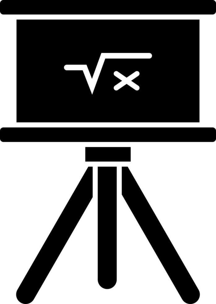 ilustración de pizarra icono en blanco antecedentes. vector