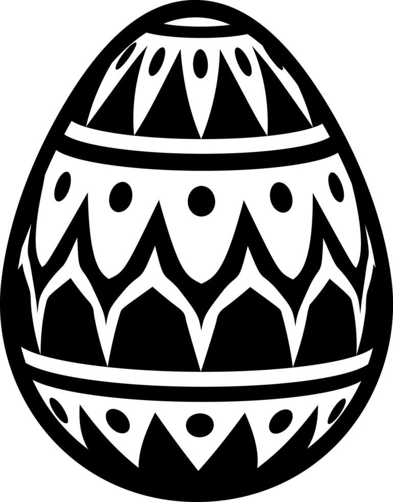Glyph easter egg icon in flat style. vector