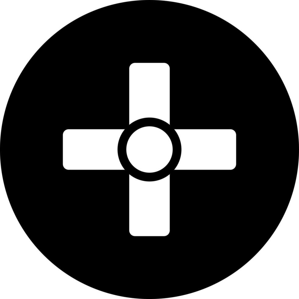 Jesus cross sign or symbol in Black and White color. vector