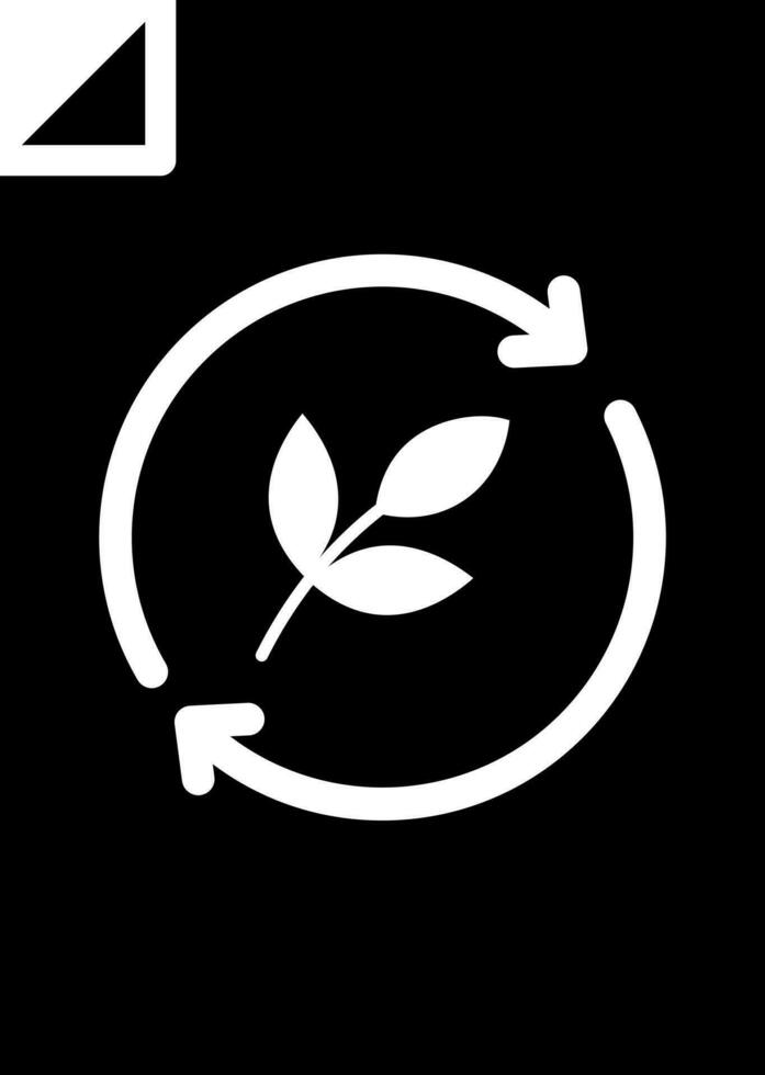 Recycle paper icon or symbol. vector