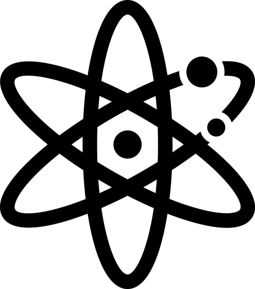 Illustration of atomic structure. vector