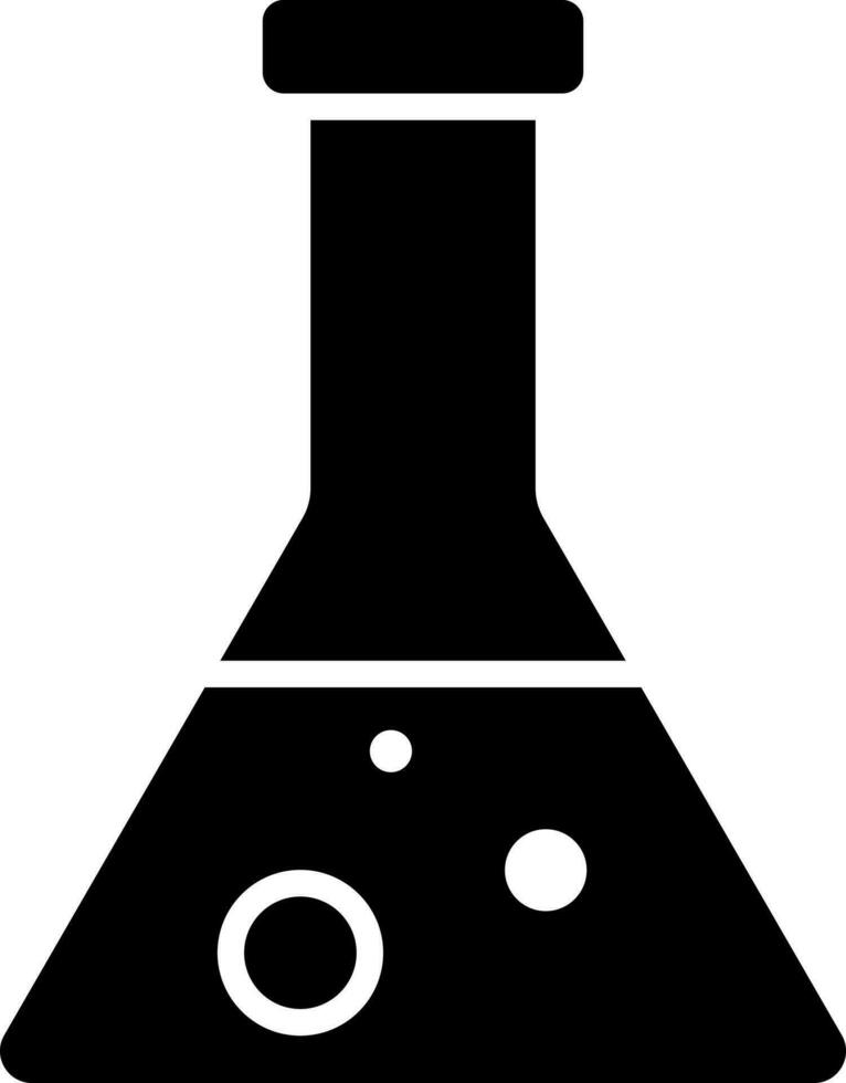 Flat style test flask icon or symbol. vector