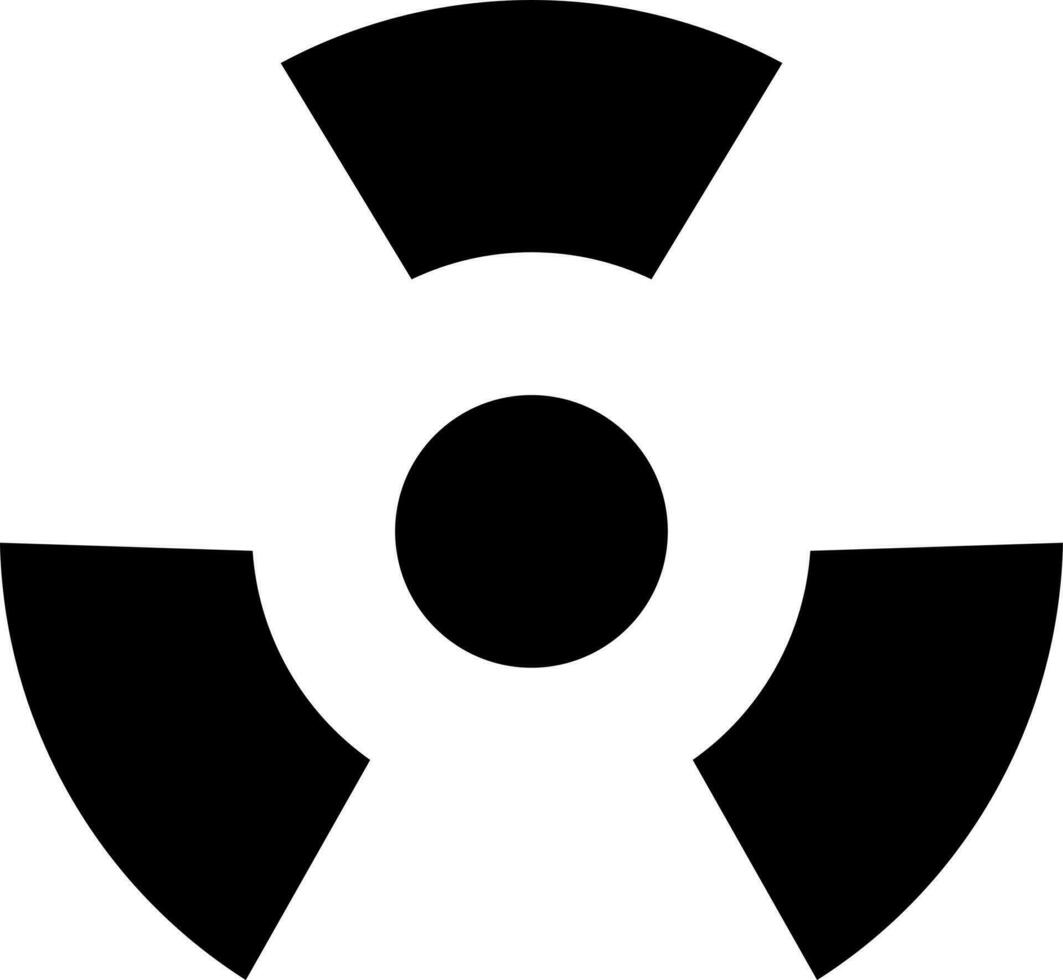 Illustration of nuclear icon. vector