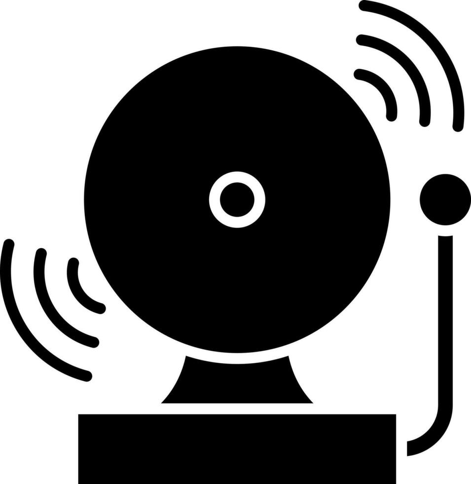 Vinyl player glyph icon or symbol. vector