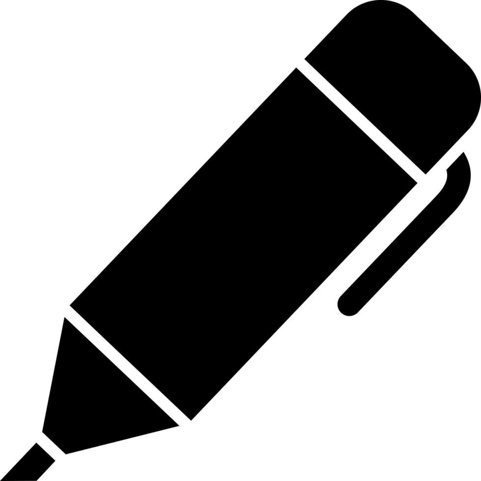 Illustration of highlighter pen icon. vector