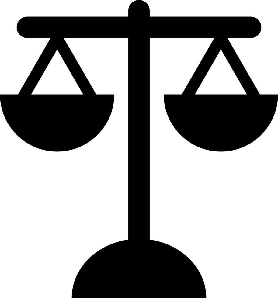 Scale vector icon in Black and White color.