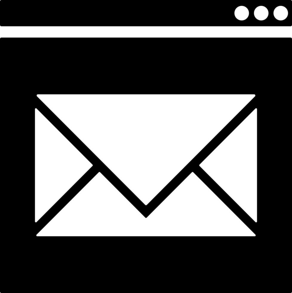 Online chatting or email website page icon. vector